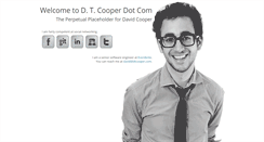 Desktop Screenshot of dtcooper.com
